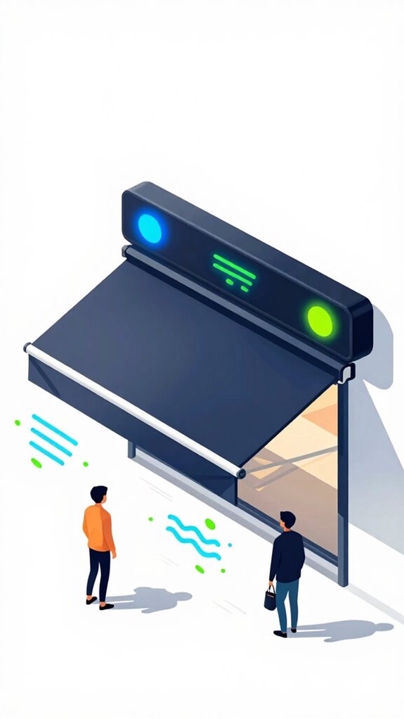 automated wind sensitive awning control