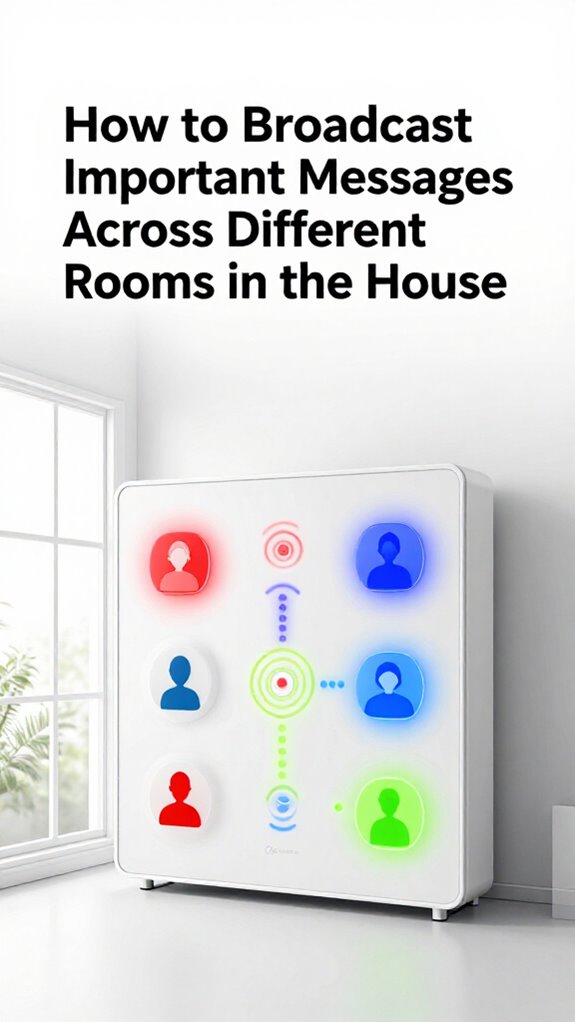 broadcast messages throughout home