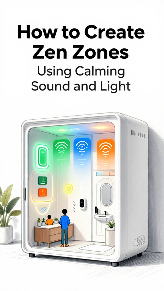 calming sound and light