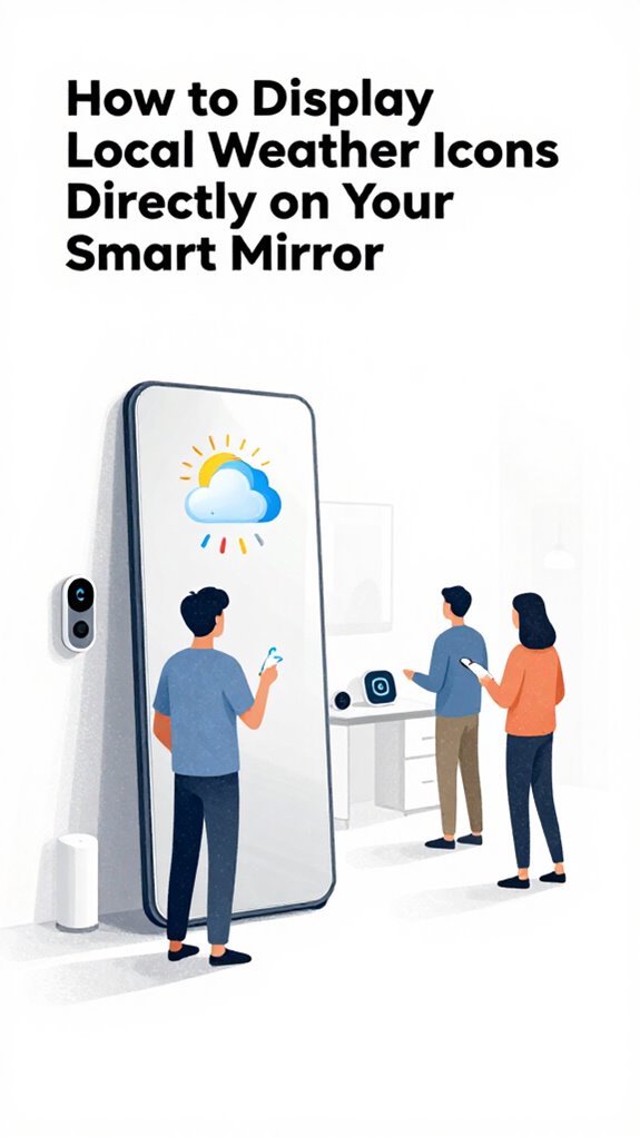 smart mirror weather display