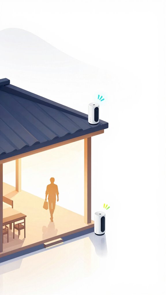 synchronized smart porch lighting