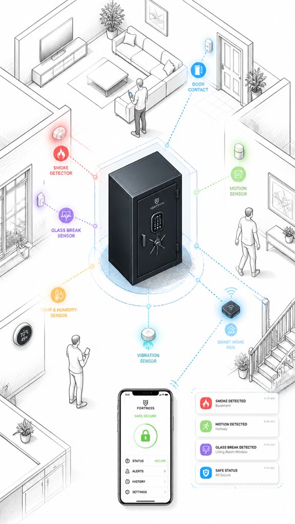 alexa enabled gun safe monitoring