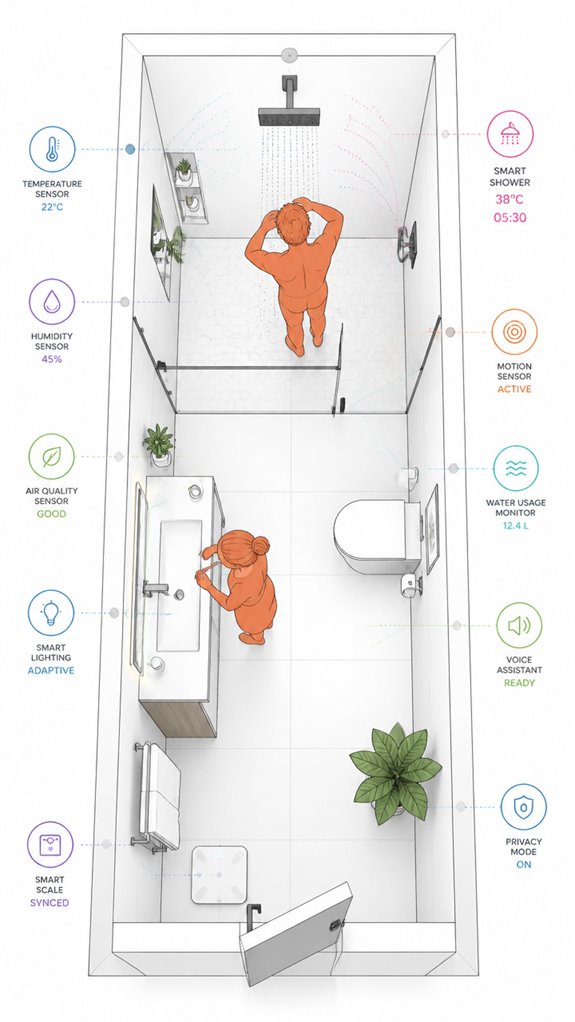 automated shower temperature routines