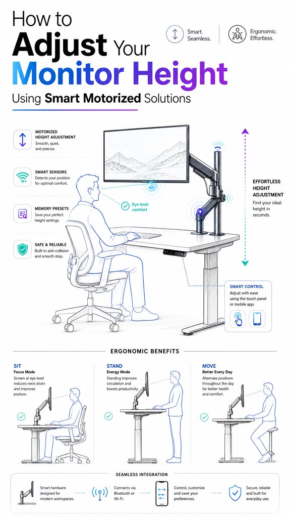 automatic monitor height adjustment