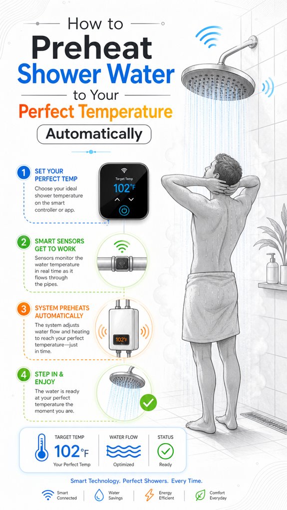 automatic shower water temperature