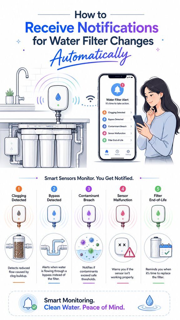 automatic water filter alerts