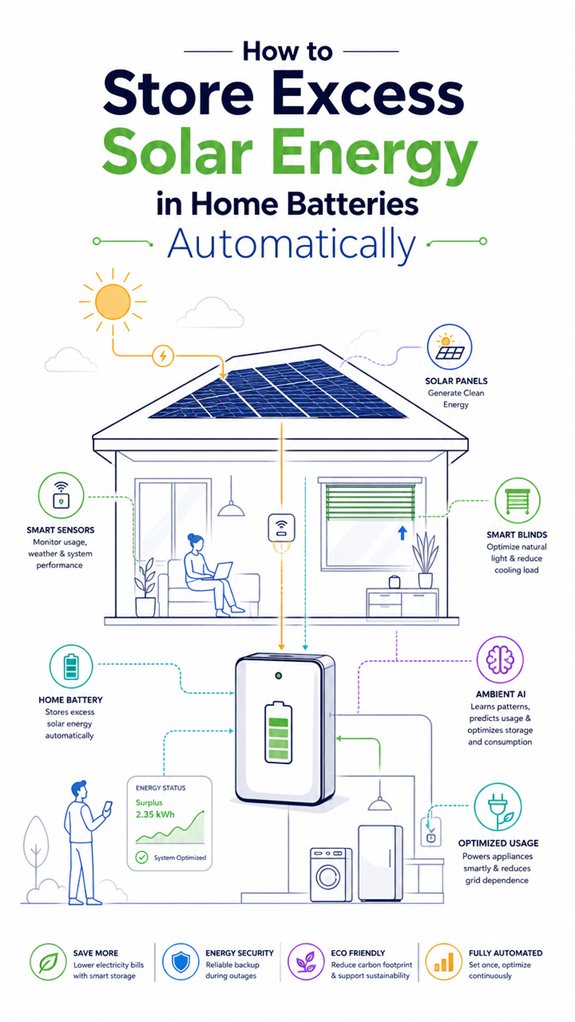 automatically store solar energy