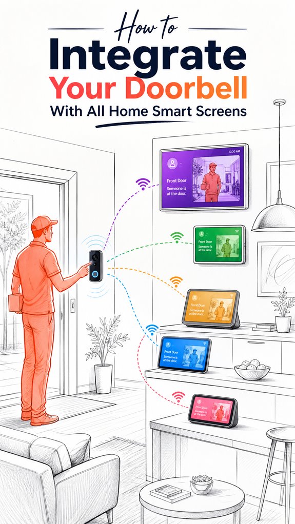 connect doorbell to smart screens