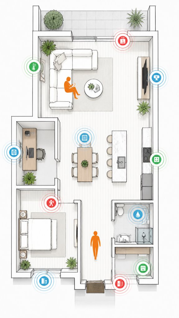 discreet strategic sensor placement
