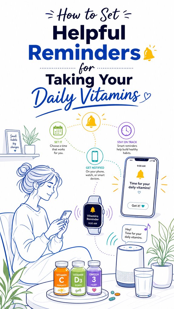 establish consistent vitamin reminders