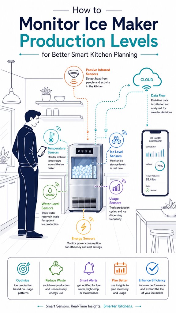 ice maker production monitoring