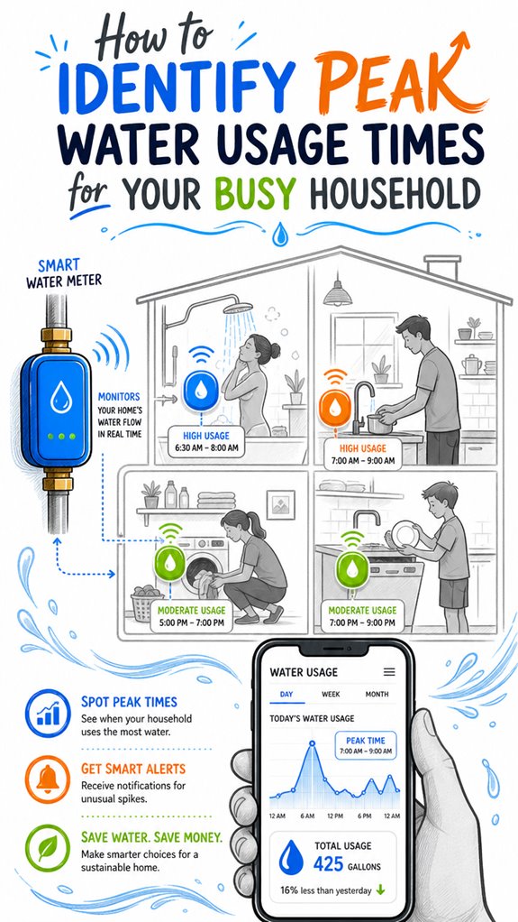 identifying household water peaks