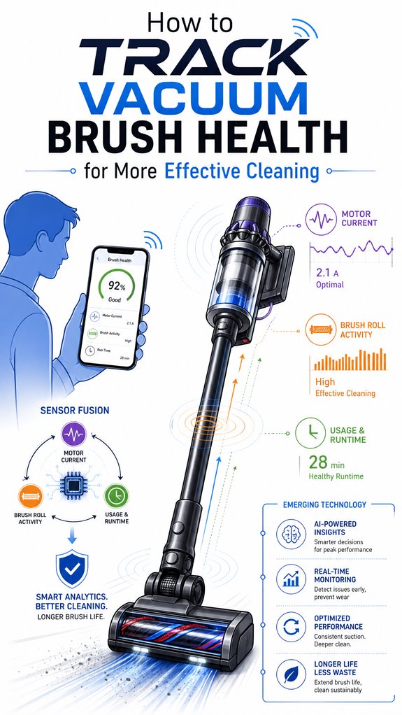 monitor vacuum brush condition