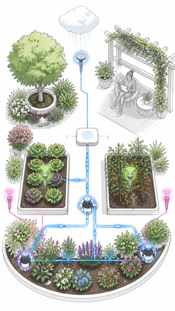 rain aware smart irrigation system