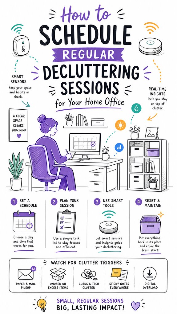 routine home office decluttering