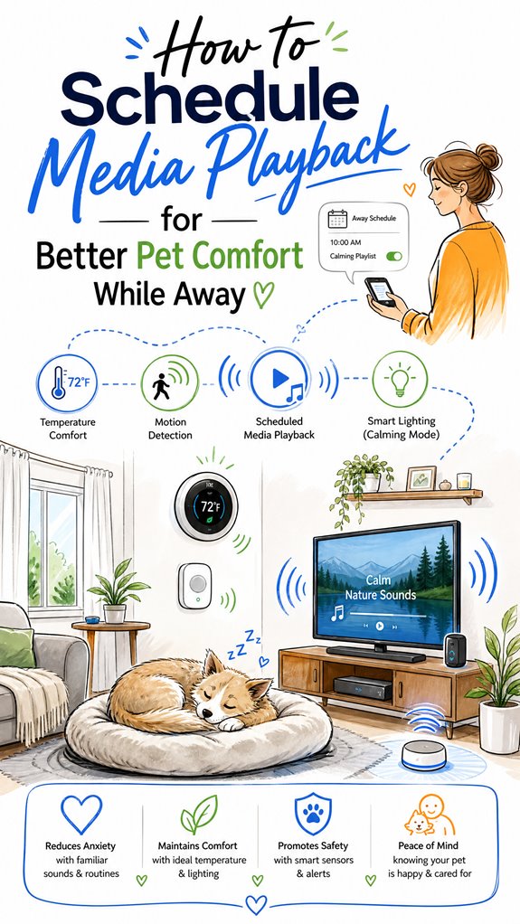 schedule media for pet