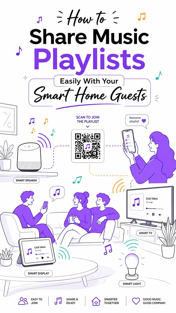 share playlists with guests