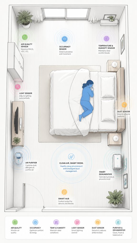 smart interconnected dust control