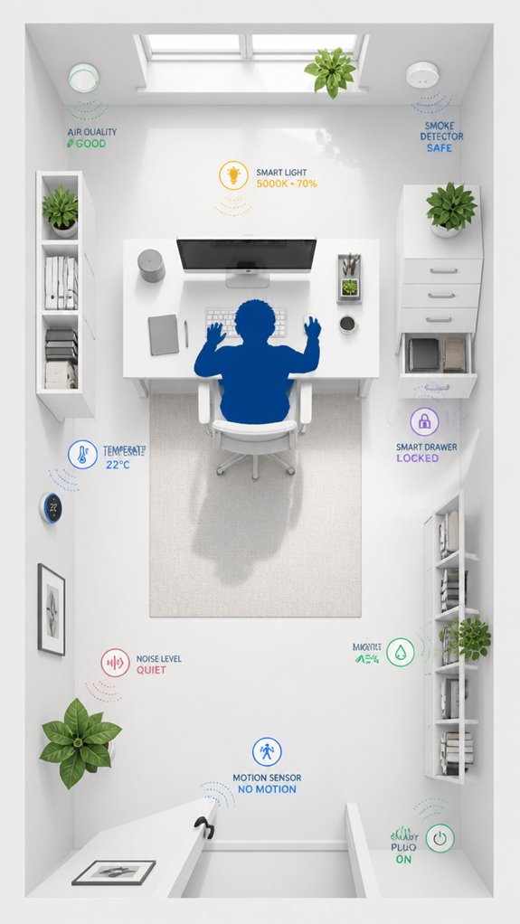 smart organized workspace setup