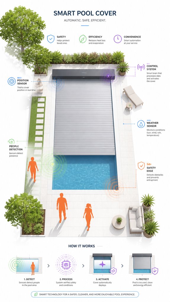 smart pool cover automation system