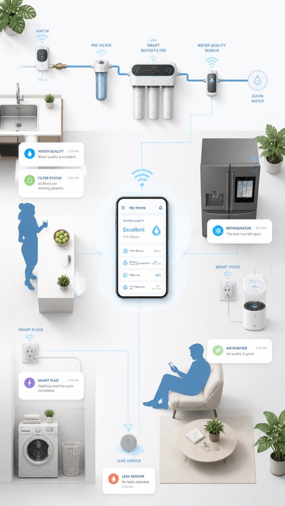 smart water filter notification system
