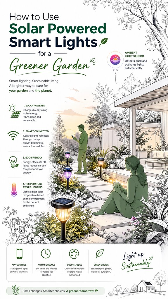 solar powered smart garden lights