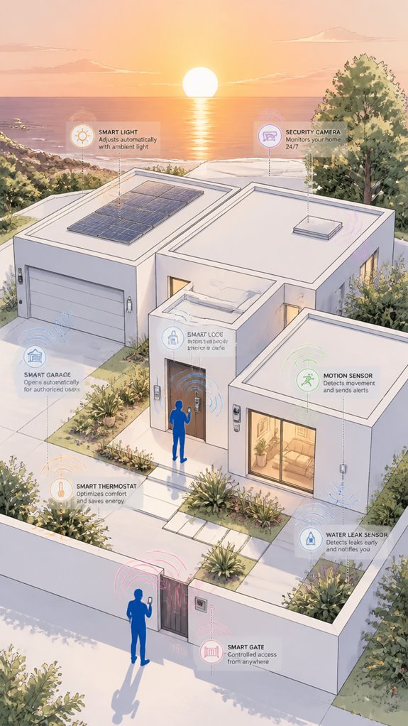 sunset locked smart home automation