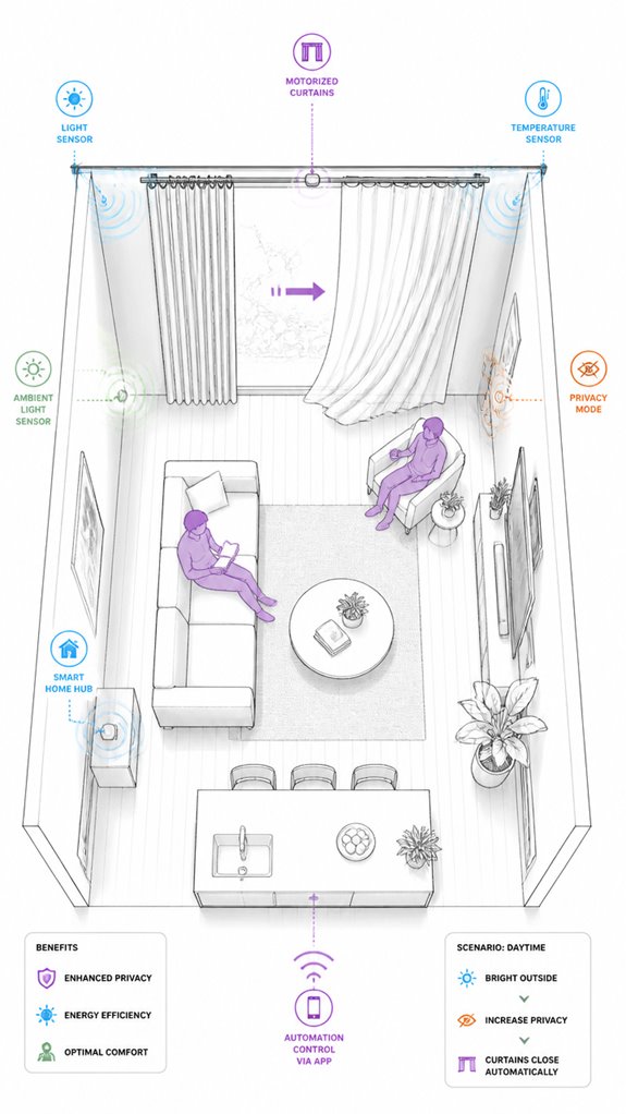 unpredictable adaptive curtain automation