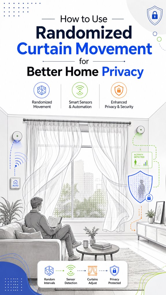 unpredictable curtain motion enhances privacy
